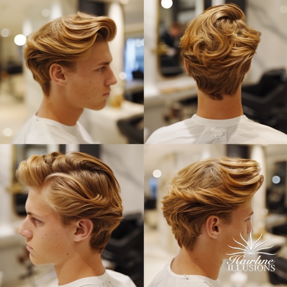 ๐ Elite Virgin Blonde Hair System: Model's Secret Weapon - Picture 5 of 9